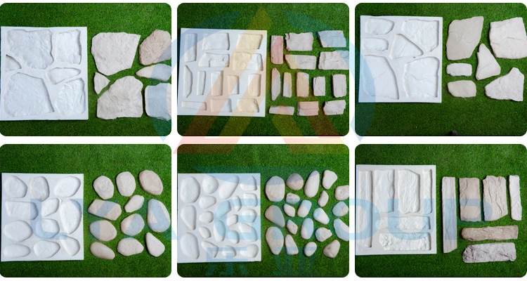 Artificial Flexible Wall Stone Veneer 3D Rubber Silicone Culture Concrete Stone Molds
